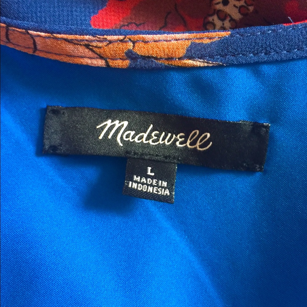 MADEWELL Effie Floral Woven Wrap Top - Picture 7 of 8
